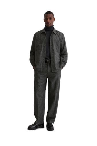 MARC O'POLO Wollmix-Overshirt anthrazit