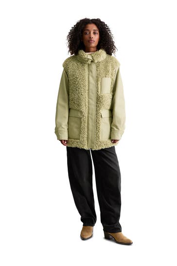 MARC O'POLO DENIM Felljacke graugrün