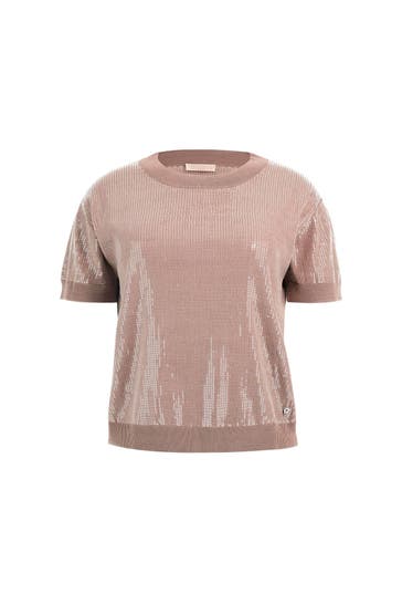 GUESS Strickshirt 'Juniper' taupe