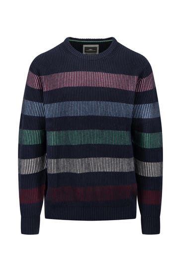 FYNCH-HATTON Strickpullover gestreift