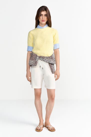 RICH & ROYAL Sweat-Shorts ecru