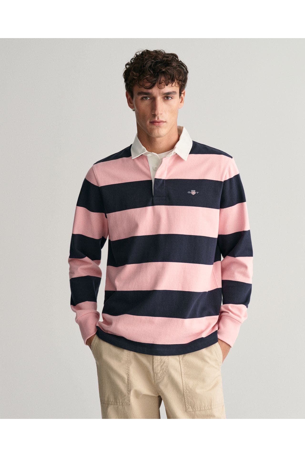 GANT Langarm-Polo gestreift, Bild 1