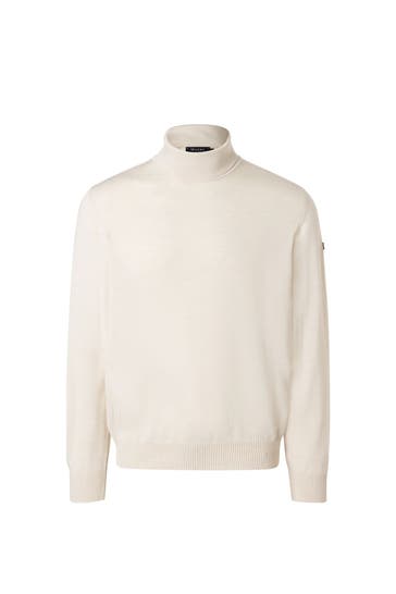 MAERZ MUENCHEN Rollkragenpullover ecru