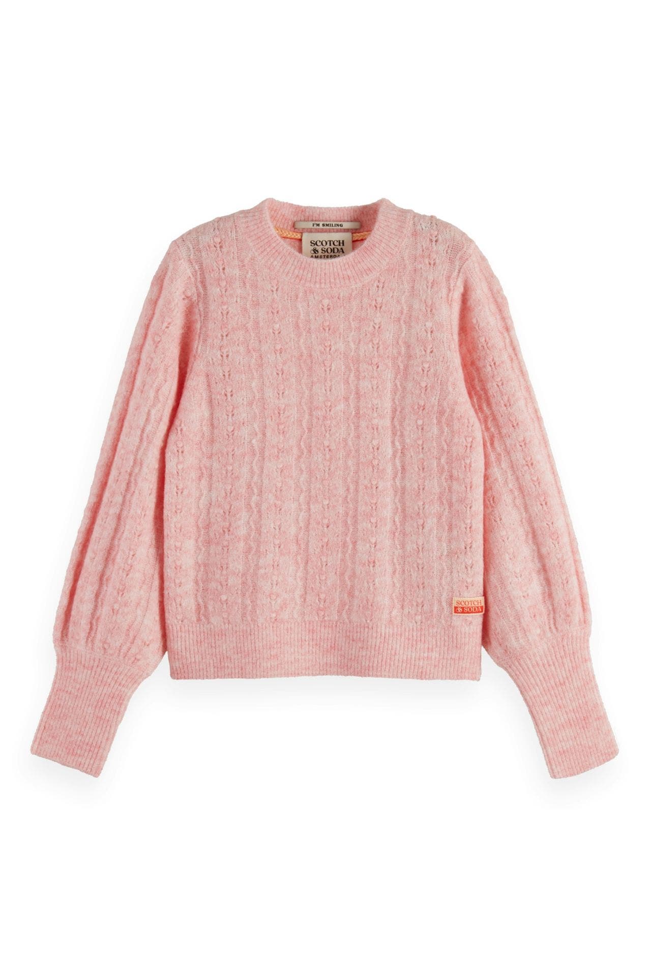 SCOTCH & SODA Strickpullover rosa gemustert, Bild 1