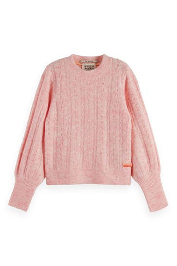 SCOTCH & SODA Strickpullover rosa gemustert