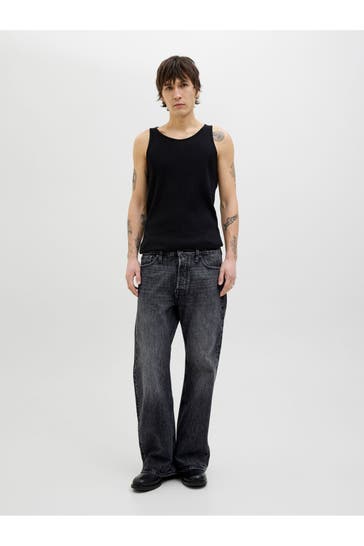 JACK & JONES Jeans dunkelgrau bootcut