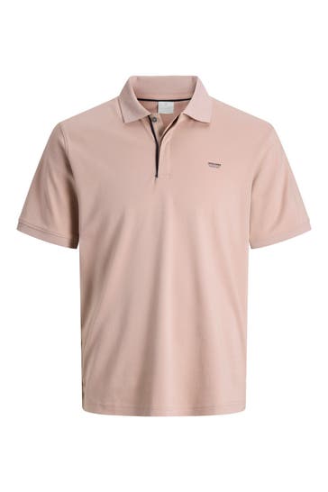 JACK & JONES Polo-Shirt 'Theo' altrosa