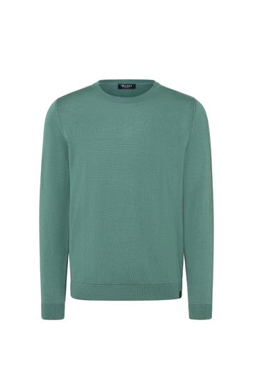 MAERZ MUENCHEN Strickpullover 'Victor' smaragdgrün