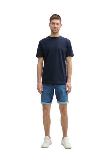 TOM TAILOR Jeansshorts blau