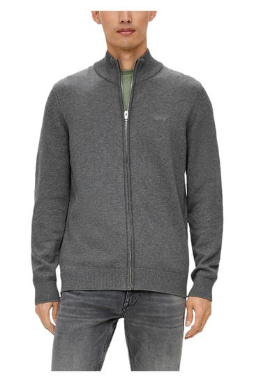 S.OLIVER Strickjacke grau