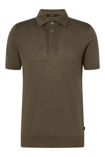 WINDSOR. Leinenmix-Polo 'Lindo' oliv