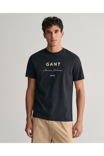 GANT T-Shirt schwarz
