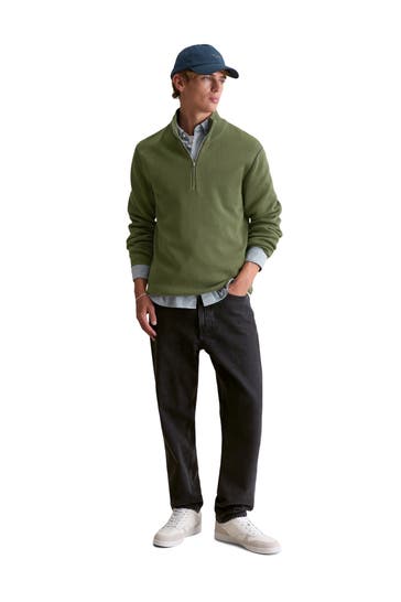 MARC O'POLO DENIM Strick-Troyer moosgrün