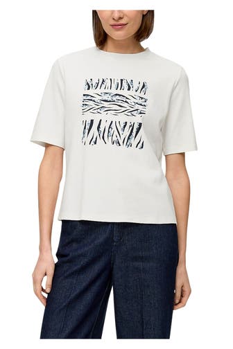 S.OLIVER BLACK LABEL T-Shirt weiß