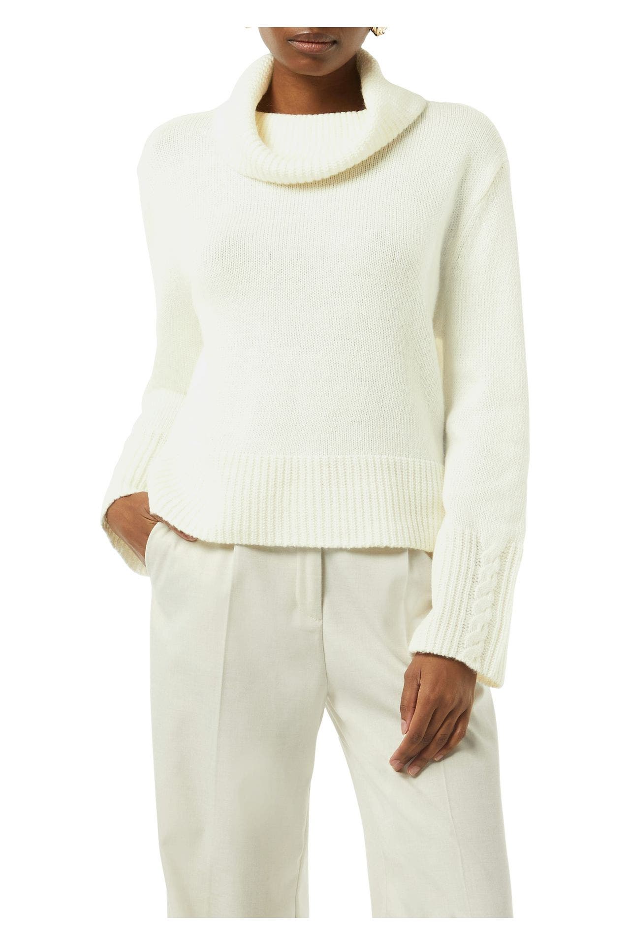 COMMA, Rollkragenpullover ecru, Bild 1