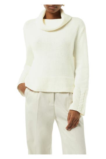 COMMA, Rollkragenpullover ecru