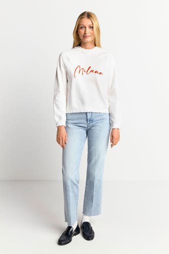 RICH & ROYAL Sweatshirt offwhite