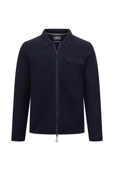 FYNCH-HATTON Wollstrickjacke navy