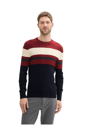 TOM TAILOR Strickpullover mehrfarbig