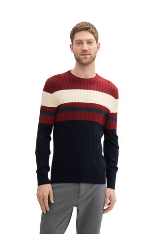 TOM TAILOR Strickpullover mehrfarbig