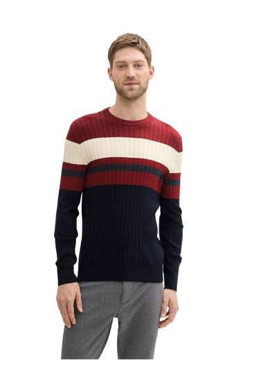TOM TAILOR - Strickpullover mehrfarbig