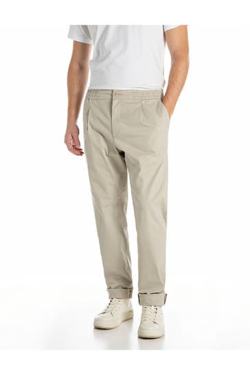 REPLAY Stoffhose beige