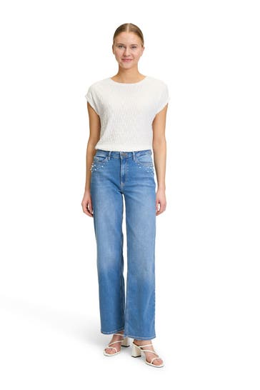 BETTY & CO Jeans hellblau straight