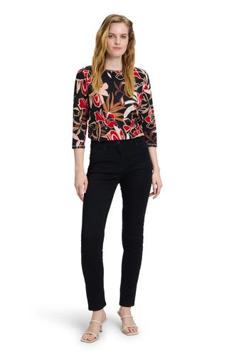 BETTY BARCLAY Sweatshirt gemustert