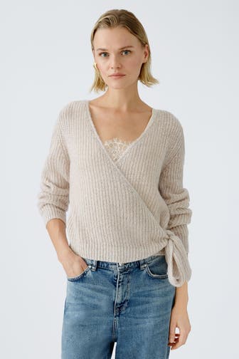 OUI Wickelpullover sand