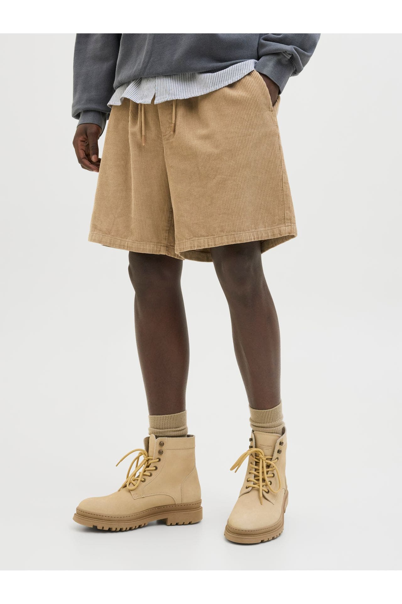 JACK & JONES Cord-Shorts 'Bill' braun, Bild 1
