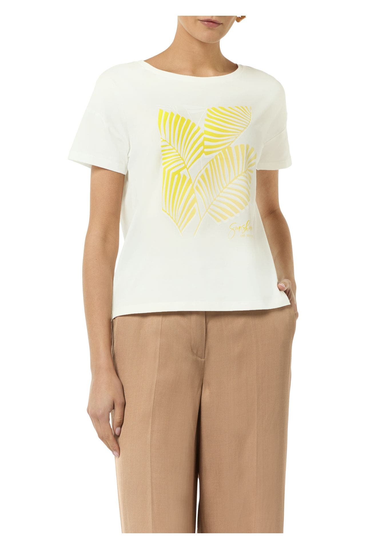 COMMA, T-Shirt weiß, Bild 1