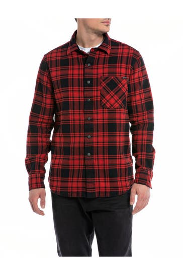 REPLAY Flanellhemd kariert