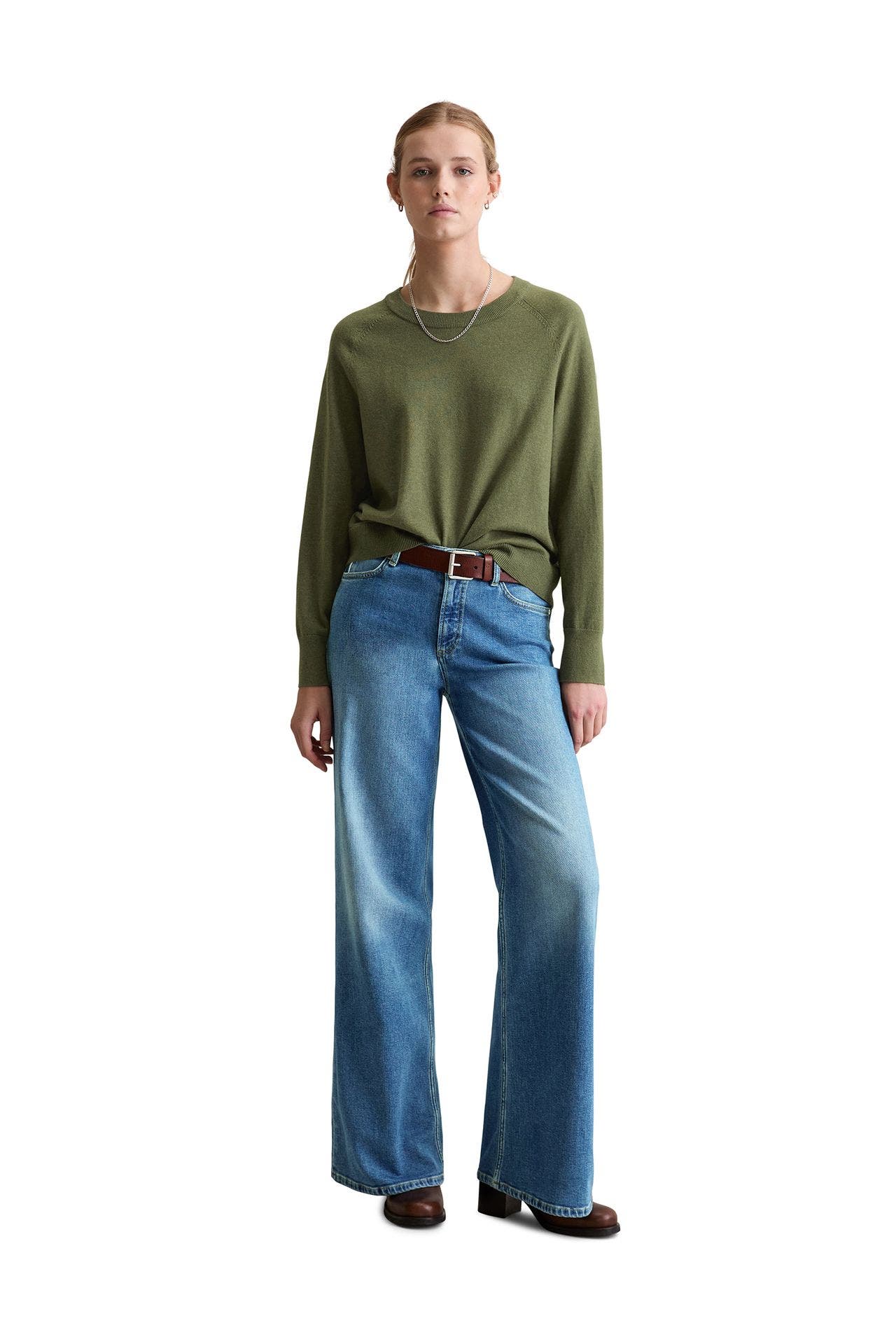 MARC O'POLO DENIM Strickpullover waldgrün, Bild 1