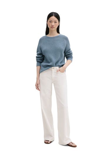 MARC O'POLO Strickpullover azurblau