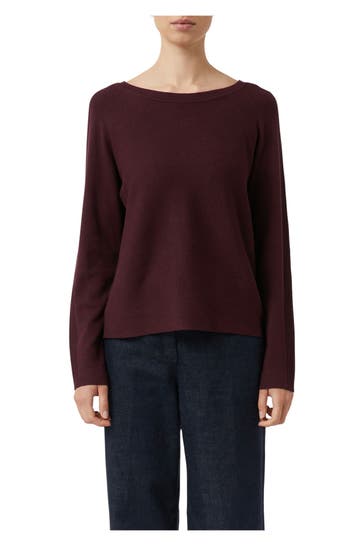 COMMA, Strickpullover weinrot
