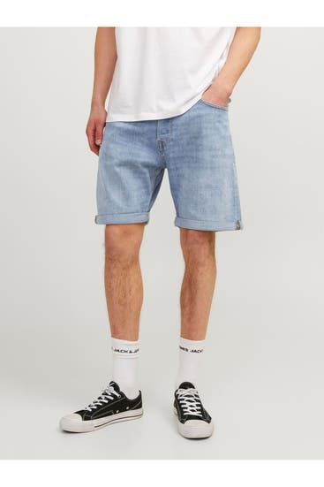 JACK & JONES - Jeansshorts 'JJichris' hellblau