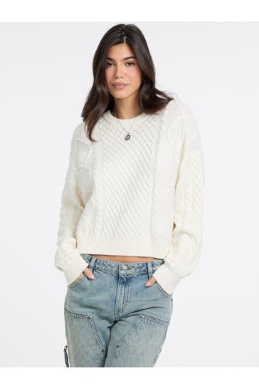 GUESS Strickpullover ecru