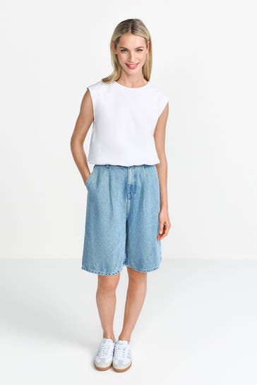 RICH & ROYAL Jeansshorts dunkelblau