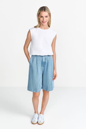 RICH & ROYAL Jeansshorts dunkelblau