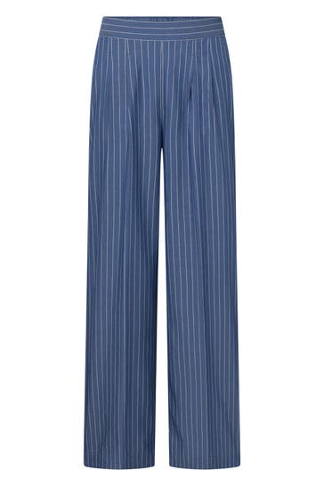 WINDSOR. Stoffhose Marlenehose blau gestreift Karotte