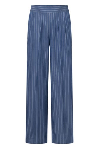 WINDSOR. Stoffhose Marlenehose blau gestreift Karotte