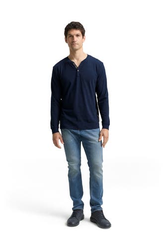 TOM TAILOR Longsleeve dunkelblau