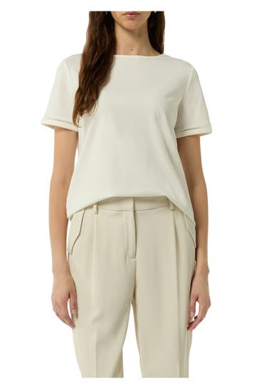 COMMA, T-Shirt weiß