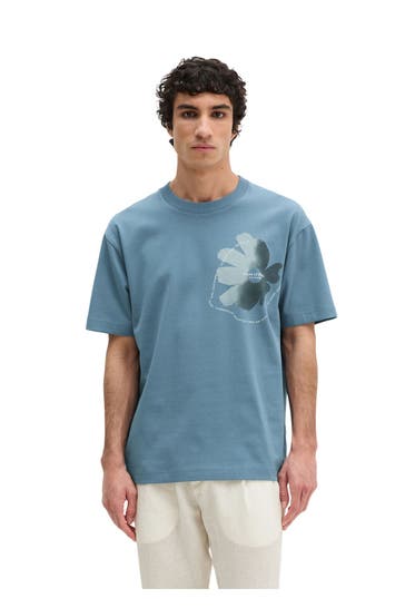MARC O'POLO T-Shirt taubenblau