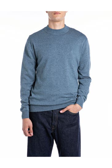 REPLAY Strickpullover blau