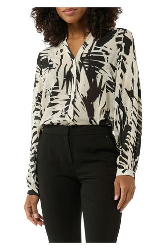 COMMA, Casual-Bluse gemustert