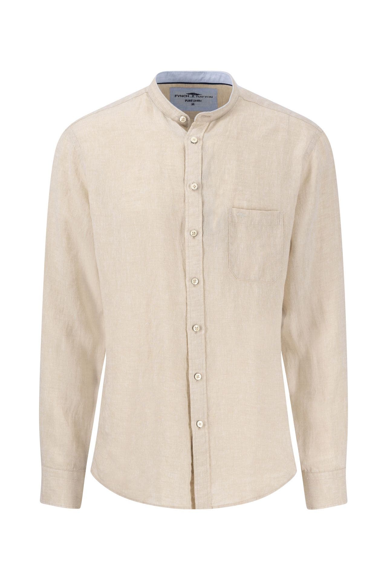 FYNCH-HATTON Leinenhemd beige Slim Fit, Bild 1