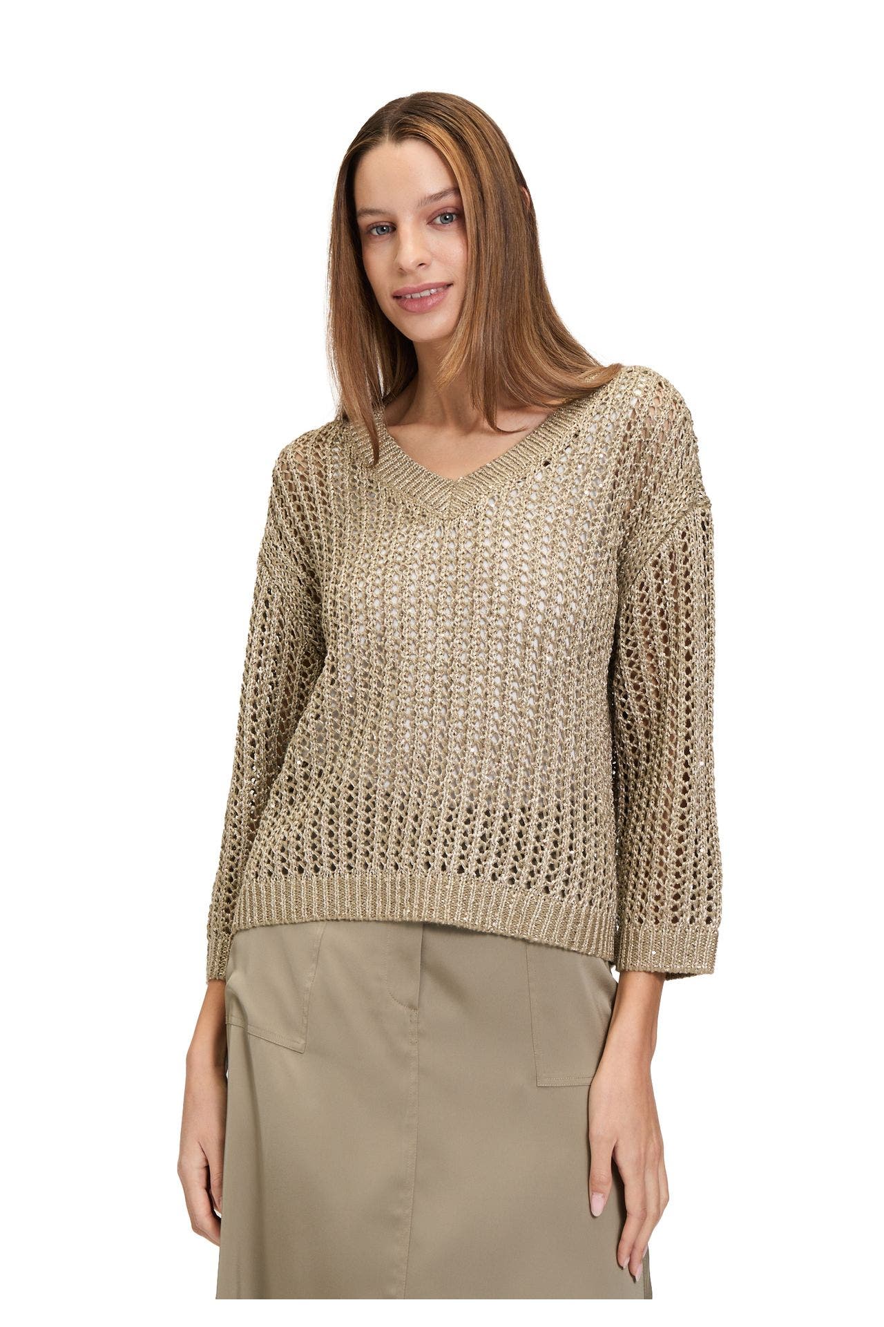 BETTY BARCLAY Strickpullover graugrün, Bild 1