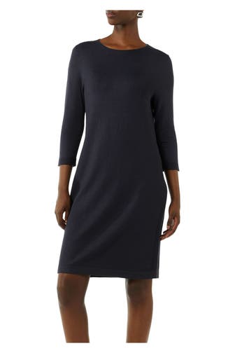 COMMA, Strickkleid dunkelblau