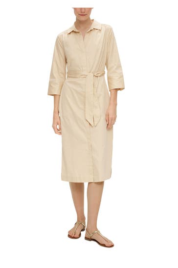 S.OLIVER BLACK LABEL Blusenkleid beige